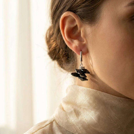 Cercei "Black Diamond Pavé" - Geoma.ro