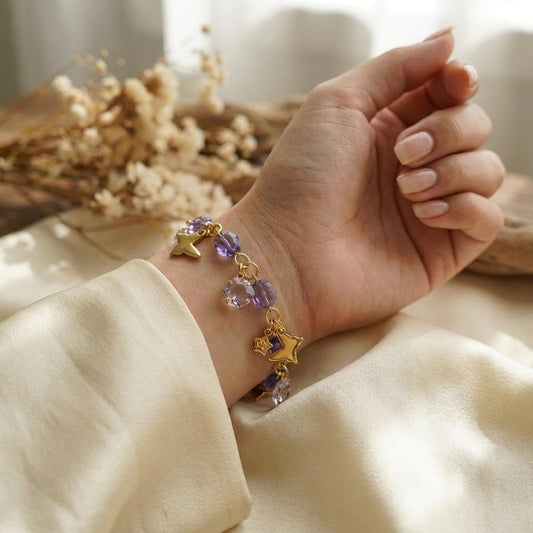 Brățară Handmade Lavender Wings - Geoma.ro