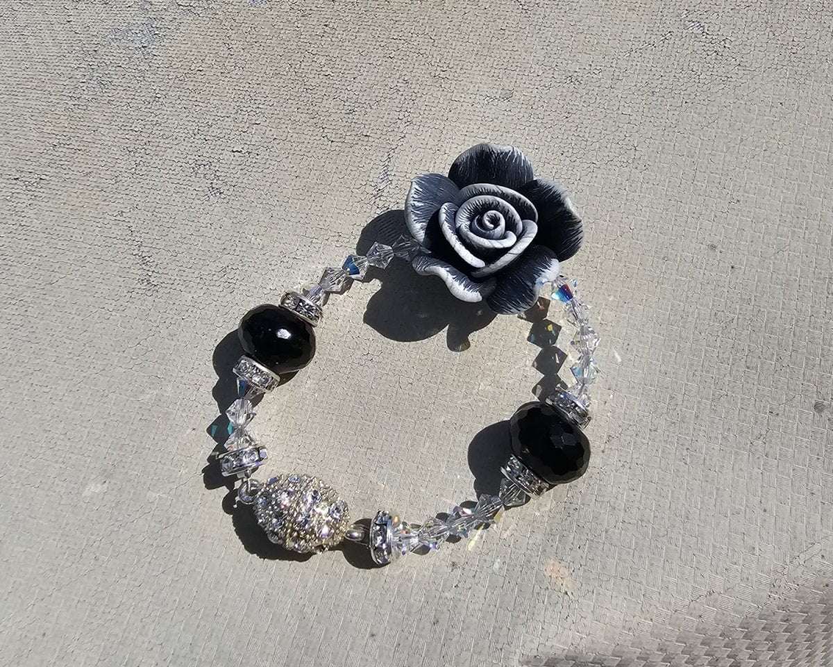 Bratara Cristal Black - Geoma.ro