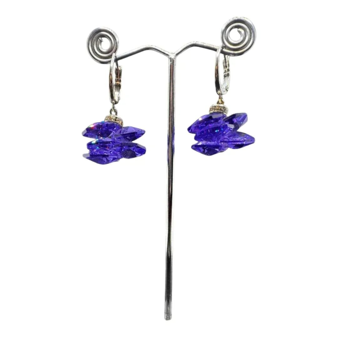 Cercei "Amethyst Spike" - Geoma.ro